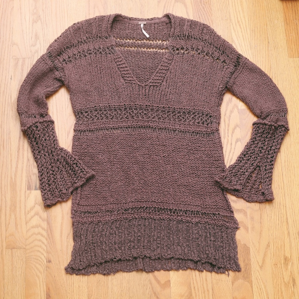 Free People belong to you v-neck pullover sweater - Picture 2 of 7